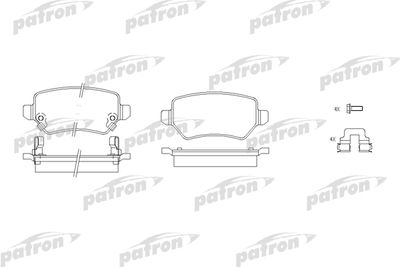 Колодки тормозные дисковые задние PATRON PBP1521