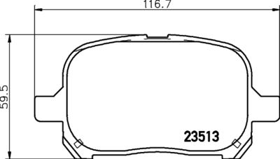 Колодки тормозные дисковые передние Nisshinbo NP1033