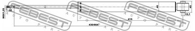 Амортизатор задний FEBEST 21446690R