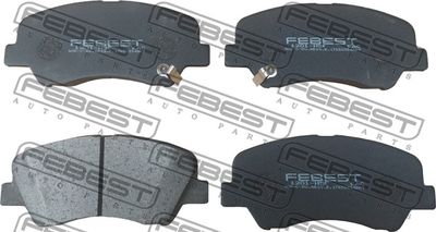 Колодки тормозные передние FEBEST 1201H5F