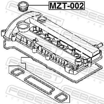 Кольцо уплотнительное клапанной крышки MAZDA L362102D5A