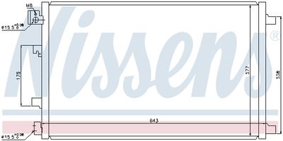 Радиатор кондиционера NISSENS 940039