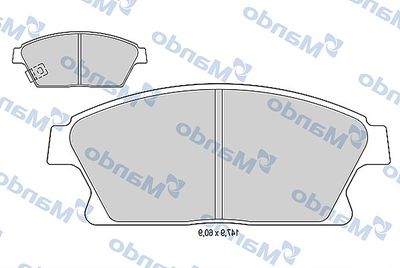 Колодки тормозные дисковые Mando MBF015334
