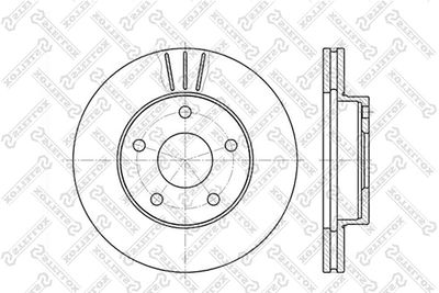 Диск тормозной передний STELLOX 60202524VSX