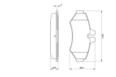 Колодки тормозные дисковые BOSCH 0986424516