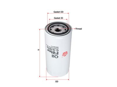 Фильтр масляный SAKURA C51070