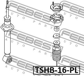 Пыльник амортизатора FEBEST TSHB16PL