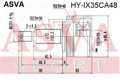 ШРУС ASVA HYIX35CA48