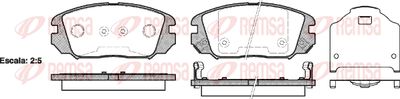Колодки тормозные передние REMSA 120402