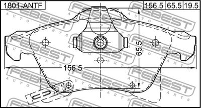 Колодки тормозные передние FEBEST 1801ASHF