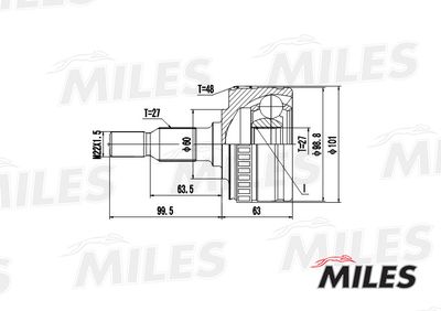 ШРУС наружный Miles GA20244