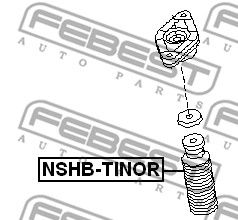 Пыльник амортизатора заднего FEBEST NSHBTINOR