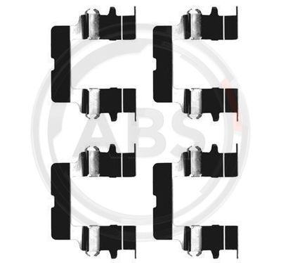Комплект монтажный тормозных колодок MasterKit 77AA062