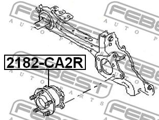 Ступица задняя FEBEST 2182CA2R