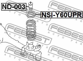 Отбойник амортизатора переднего FEBEST ND003