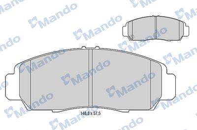 Колодки тормозные дисковые Mando MBF015003