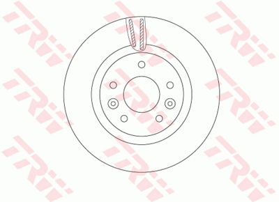 Диск тормозной передний TRW DF6786