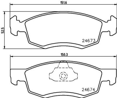Колодки тормозные дисковые передние Mintex MDB2962