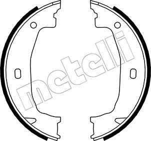 Колодки тормозные барабанные METELLI 530018