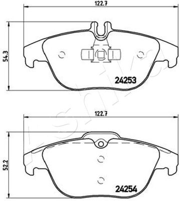 Колодки тормозные задние MERCEDES-BENZ A0074206120