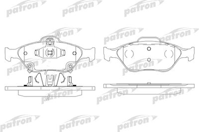 Колодки тормозные дисковые передние PATRON PBP1890