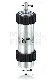 Фильтр топливный MANN-FILTER WK6008