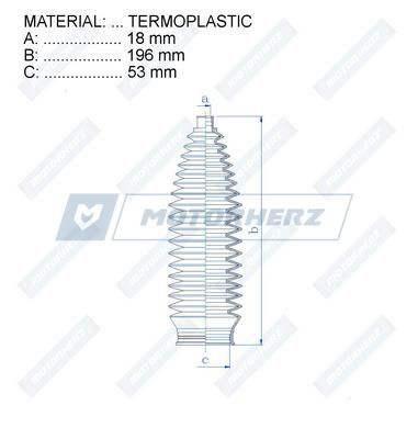 Пыльник рулевой рейки MotorHerz RDZ0082MG