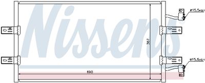 Радиатор кондиционера NISSENS 940119