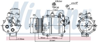 Компрессор кондиционера NISSENS 89245