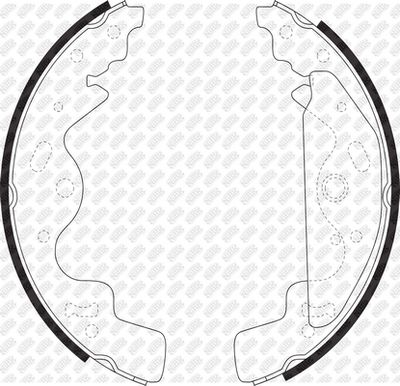 Колодки тормозные барабанные NIBK FN0628