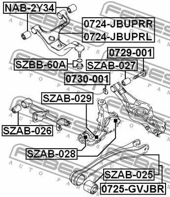 Болт регулировочный SUZUKI 4643165J00