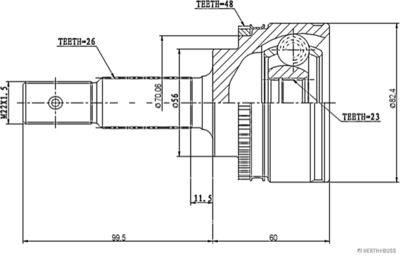 ШРУС наружный AYWIparts AW1510151A