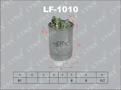 Фильтр топливный LYNXauto LF1010