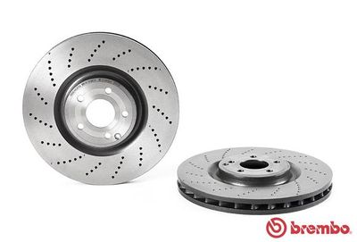 Диск тормозной передний перфорированный BREMBO 09B74751