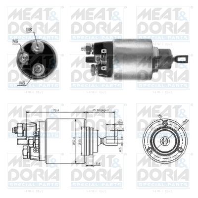 Реле втягивающее стартера MEAT&DORIA 46061
