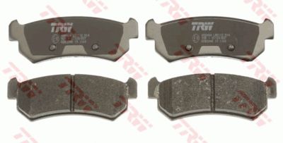 Колодки тормозные дисковые задние комплект TRW GDB3348