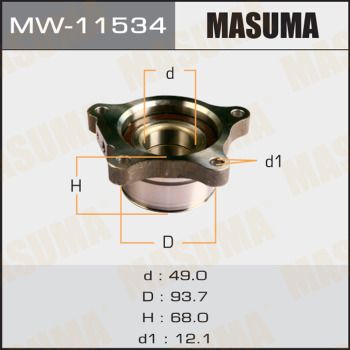 Ступица колеса с интегрированным подшипником Masuma MW11534