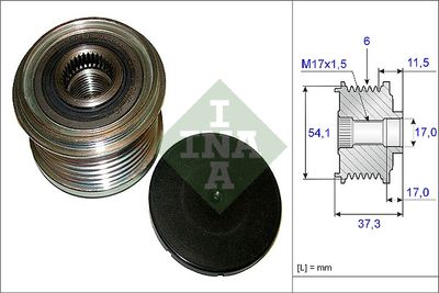Шкив генератора INA 535014910
