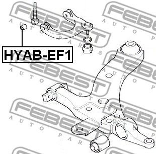 Сайлентблок рычага подвески FEBEST HYABEF1
