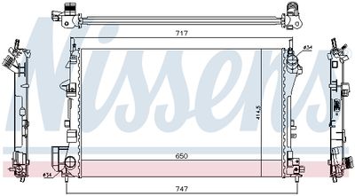 Радиатор системы охлаждения NISSENS 63024A