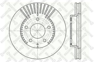 Диск тормозной передний STELLOX 60203254VSX