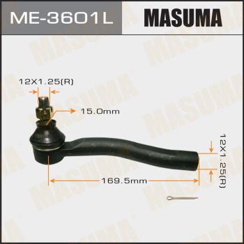 Наконечник рулевой левый Masuma ME3601L