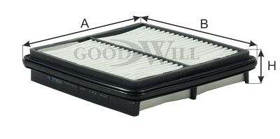 Фильтр воздушный BIG FILTER GB9776