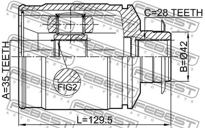 ШРУС внутренний FEBEST 1211CMRH