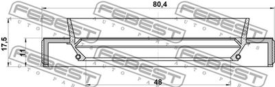 Сальник привода FEBEST 95HBY50801117L
