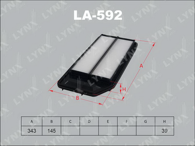 Фильтр воздушный LYNXauto LA592