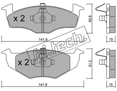 Комплект колодок для дискового тормоза TRUSTING 2152