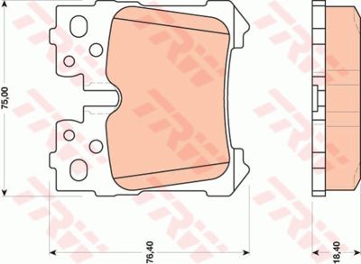 Колодки тормозные дисковые TRW GDB3475