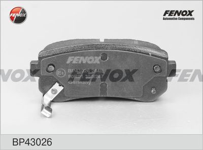 Колодки тормозные задние FENOX BP43026