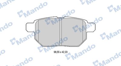 Колодки тормозные дисковые Mando MBF015880